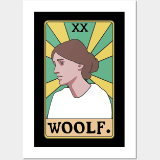 Virginia Woolf Tarot Card - Female Feminist British English Writer Author Literature Read Posters and Art